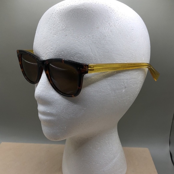 Cole Haan Women's C16069 11 Yellow Brown Tortoise Classic Sunglasses - Picture 7 of 7